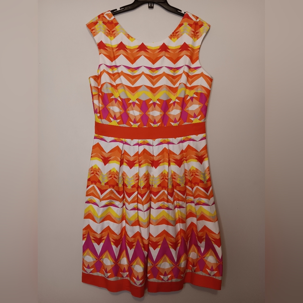 Vibrant colorful dress Sandra Darren 12